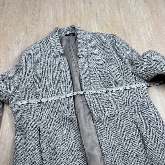 VICI Heather Gray Herringbone Tayshia Pocketed Business Casual Office Coat XL - Picture 6 of 16